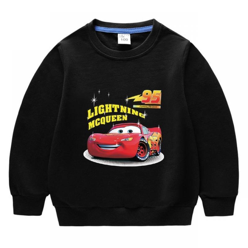 Autumn Sweatshirt Kids Cartoon Pixar Cars Lightning McQueen Children Long Sleeve Sweatshirt Baby Boys Clothes Girls Tops