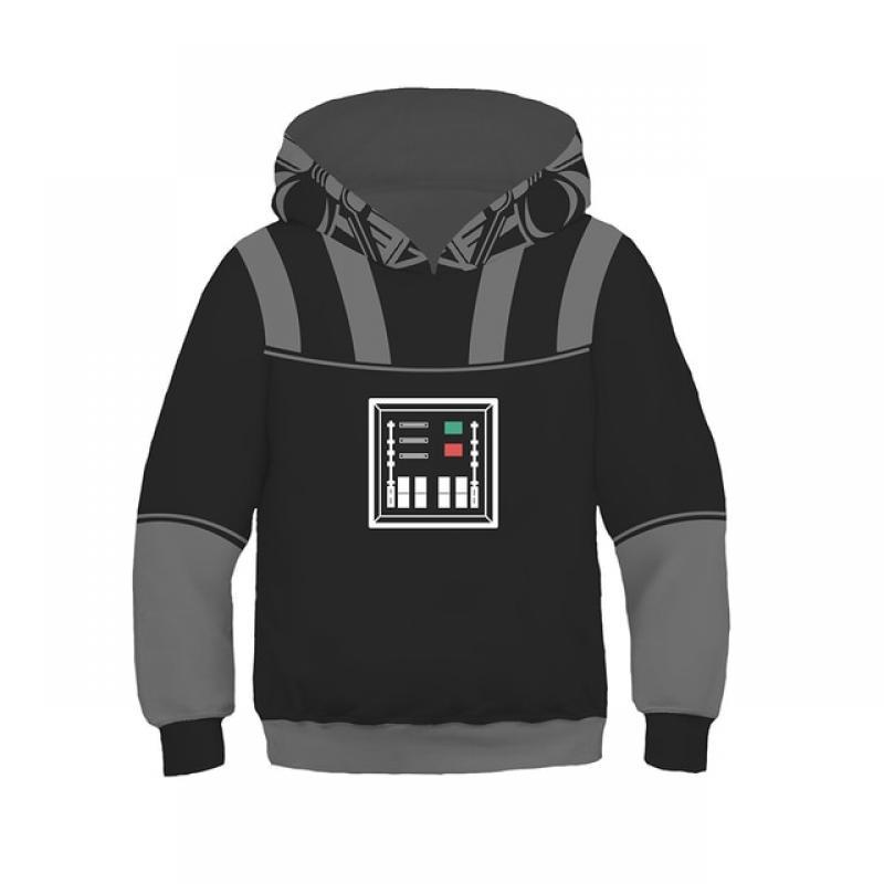 2022 New Kids War Of Star Black Knight Vader Hooded Luke Fancy Clothes White Storm Trooper 3D Print Costumes New Movie Role Set
