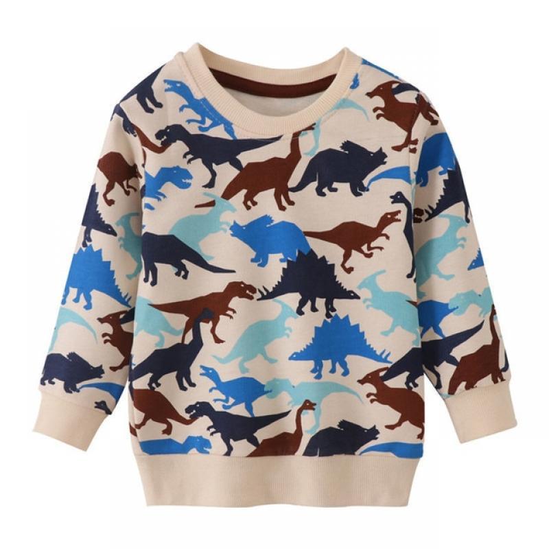 Jumping Meters New Arrival Children's Space Print Boys Girls Sweatshirts Autumn Spring Toddler Clothing Sport Kids Shirts Hooded