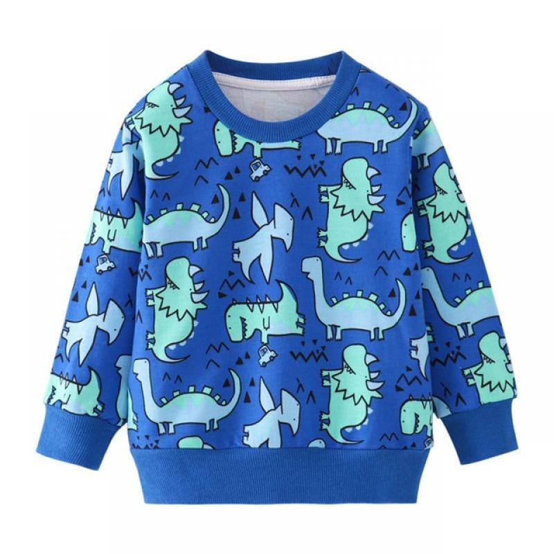 Jumping Meters New Arrival Cars Print Boys Sweatshirts Autumn Spring Children's Clothes Long Sleeve Hooded Tops Sport Shirts