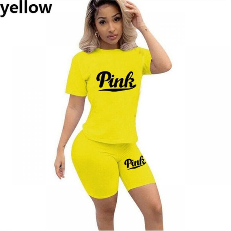 Casual Skinny Biker Home 2 Piece Sets Women's Suit for Fitness Tracksuits with Shorts and Top Blouse Outfits Sweatsuit Female 4X