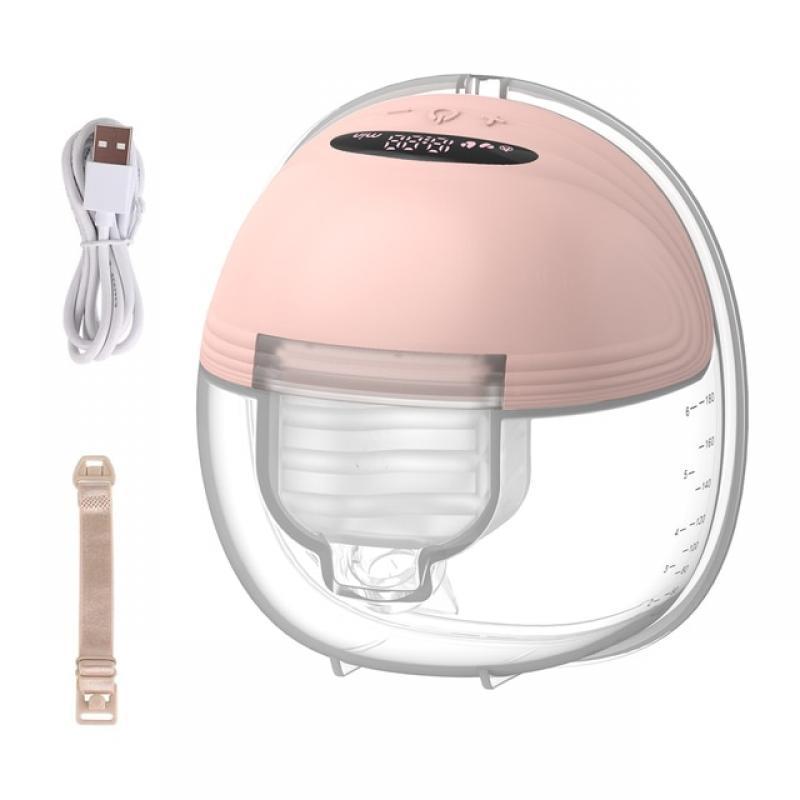 Portable Electric Breast Pump Wearable for Breastfeeding Hands Free 3 Modes 12 Suction Low Noise with 24mm Silicone Flange 180ml