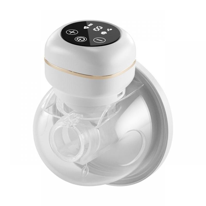 2pcs Wearable Electric Breast Pump Portable Hands Free 3 Modes 9 Suction Levels with 26mm Silicone Flange 150ml Capacity