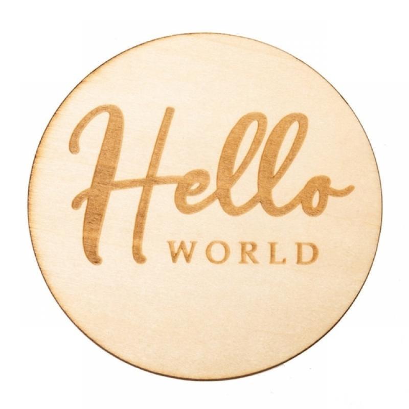 Wooden Baby Milestone Card Newborn Monthly Growth Recording Cards Baby Birth Commemorative Cards Photography Props