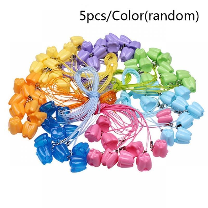 5/10pcs Colorful Baby Kids Tooth Storage Box Organizer Milk Box Children's Souvenir Save Baby Teeth Keepsake Holder