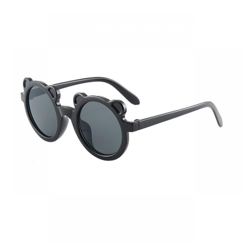 Girls Boys Cute Bear Cartoon Sunglasses UV400 Children Retro Round Frame Sunglasses Outdoor Eyewear Baby Shade Glasses