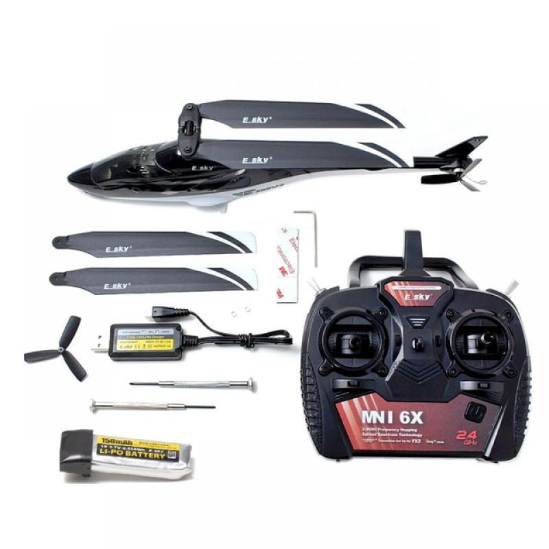 Esky 300 V2 Remote Control Model Airplane 6-Axis Flybarless Simulation Single Propeller Combat Helicopter UAV RC Toys Gift