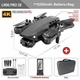 L900 Pro SE GPS Drone Profesional 4K HD 5G WIFI FPV Camera Quadcopter With Brushless Motor RC Mini Dron For Children Toys