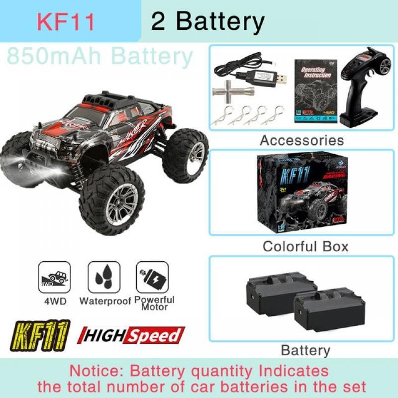 KF11 RC Car Off-Road 4WD 33KM/H Electric High Speed Drift Racing Car 2.4G IPX6 Waterproof Remote Control Toys for Children Gifts