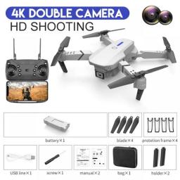 E88 Pro WIFI FPV Mini Drone With Wide Angle HD 4K Camera Height Hold Obstacle Avoidance Foldable Quadcopter Drones Kid Gift Toys