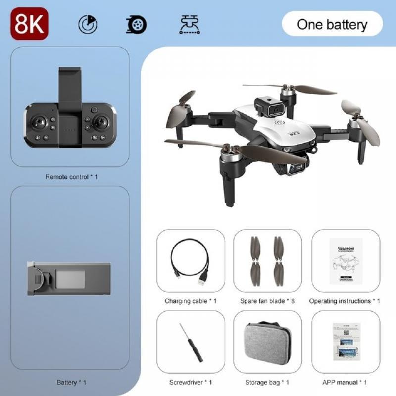 S2S Mini Drone 4k Profesional 8K HD Camera Flighting 25min Obstacle Avoidance Brushless Foldable Quadcopter RC Dron Kids Toys