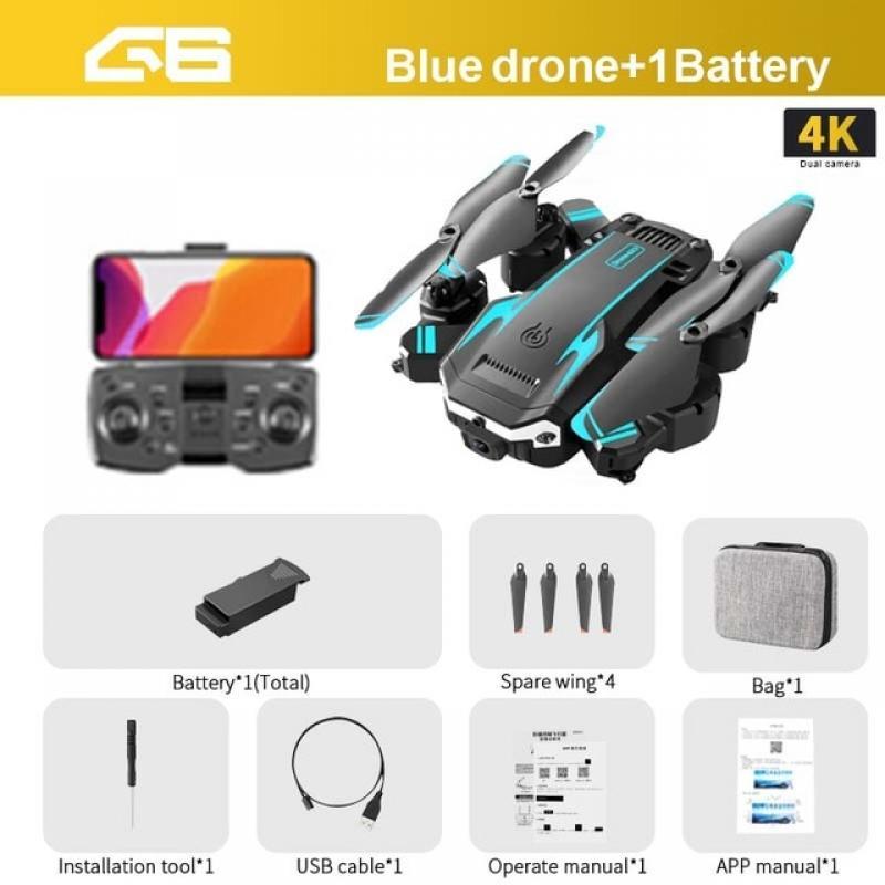 KOHR New G6 Aerial Drone 8K S6 HD Camera GPS Obstacle Avoidance Q6 RC Helicopter FPV WIFI Professional Foldable Quadcopter Toy