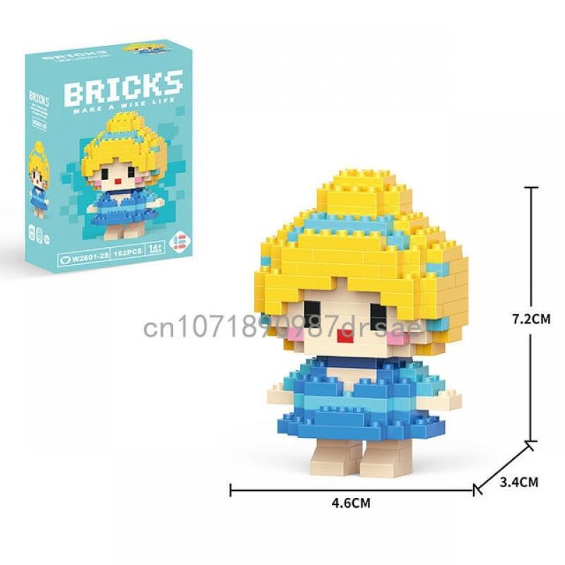Disney Pooh Bear Piglet Tigger Eeyore Building Blocks Princess Cartoon Figrues Bricks Children's Assembly Toys Blocks Model Gift