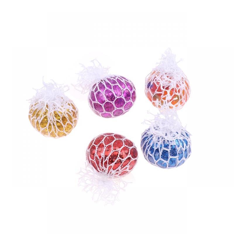 Grape Mesh Stress Balls for Adults Kids Autism Sensory Fidget Toys Squishy Balls Stress Relief Balls Squeezing Grape Balls 1 PC