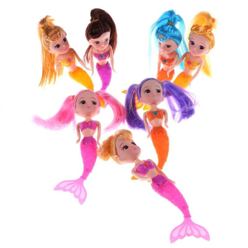 1pcs Fashion Kids Mermaid Princess Dolls Sea maid Girls Toys For Birthday Gifts for Barbei Anime Bath Baby Girl Toys