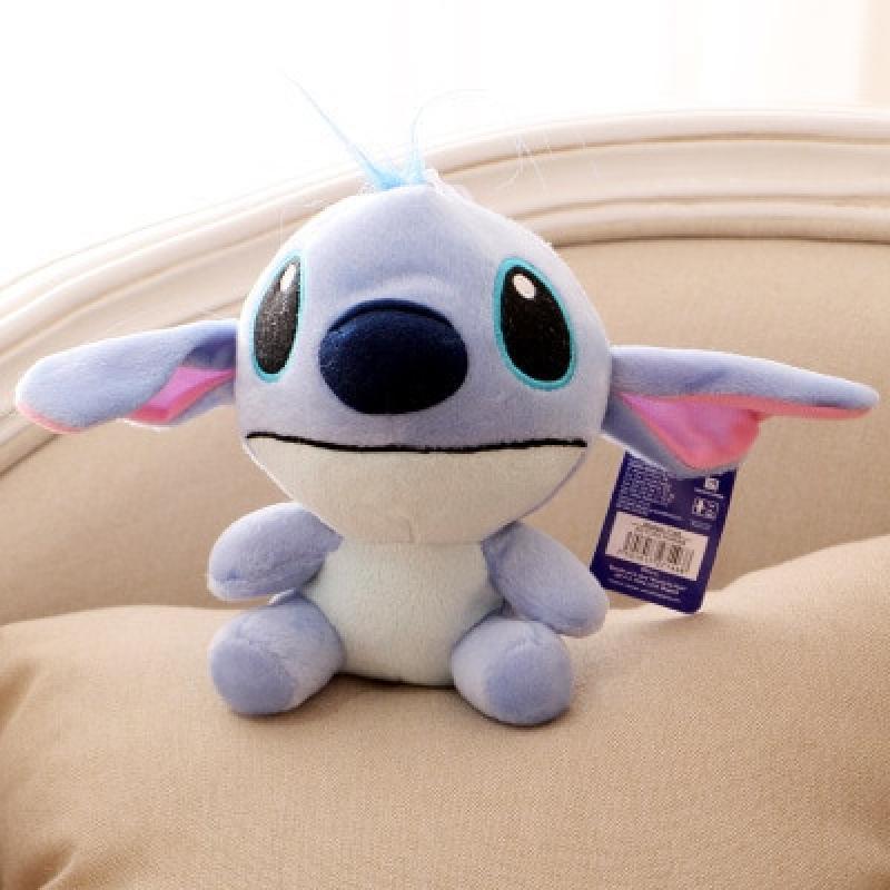 10Cm Cute Disney  Pendant Mickey Mouse Stitch Minnie Winnie The Pooh Cartoon Toys Dolls Kid Christmas Birthday Gifts