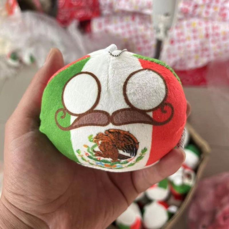 54 Styles 10cm Country Ball Plush Toys Polandball Pendant Country Balls Countryball Stuffed Doll Children's Day Gift for Kids