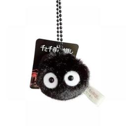 Plush My Neighbor Totoro Keychain Spirited Away Fairy Dust Keyrings Fit Bag Charms Purse Accessory For Miyazaki Hayao Comic Fans