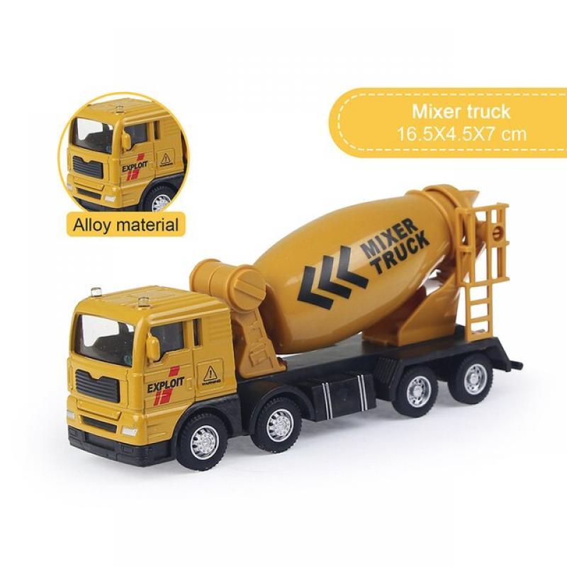 10 Styles Alloy Engineering Diecast Truck Toy Car Excavator Tractor Crane Construction Model Vehicle Toys for Boys Kids Gift