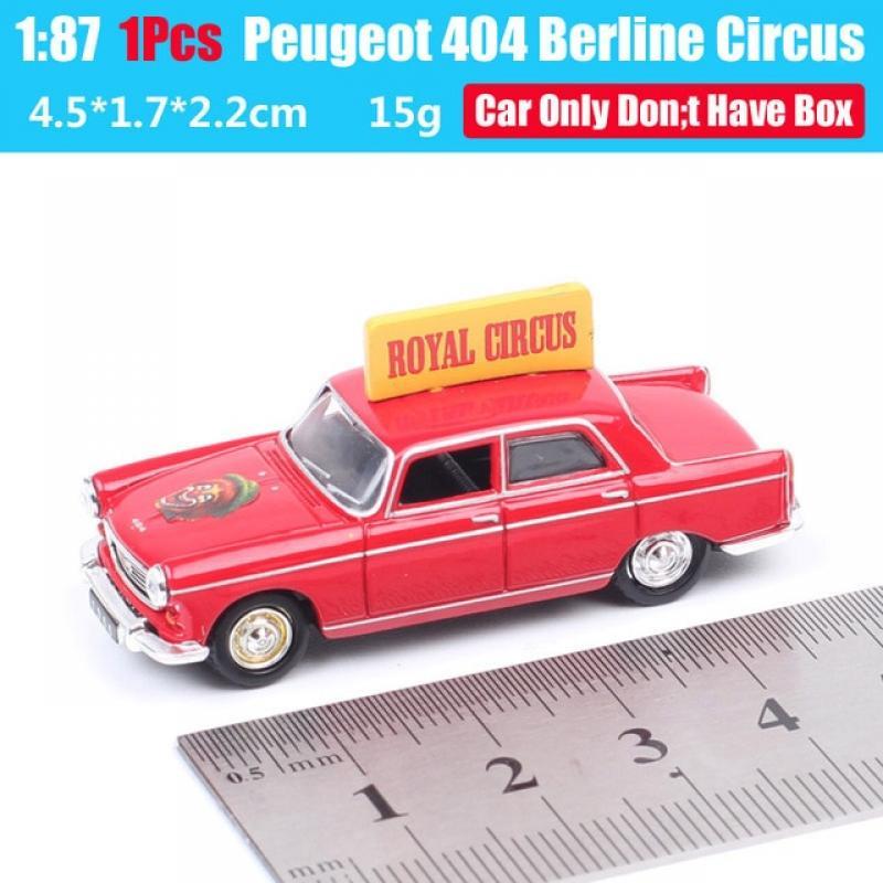 1/87 Scale Small Classic Universal Hobbies Peugeot 404 Berline 196 Taxi Royal Circus Diecast Metal Car Model Toy Vehicle Replica