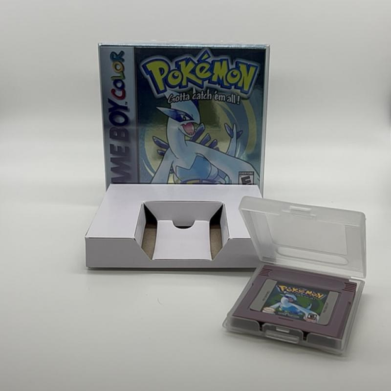 Pokemon Series Blue Crystal Gold Green Red Silver Yellow 7 Versions GBC Game In Box for 16 Bit Video Game Cartridge No Manual
