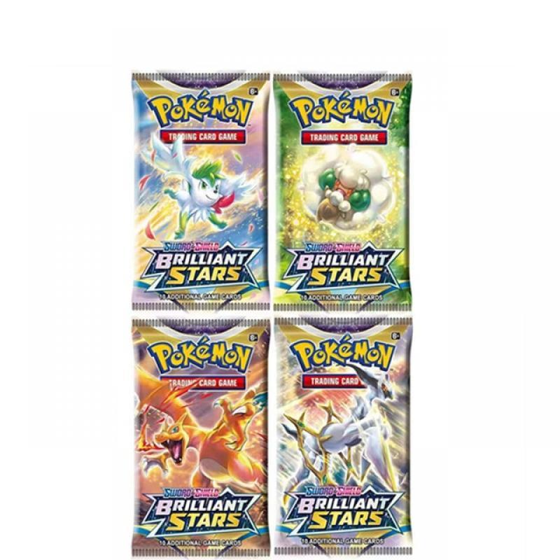 Pokemon Cards TCG: Crimson Invasion Brilliant Stars Sun Moon Evolutions English Trading Card Game Booster Box Collectible Gi Toy