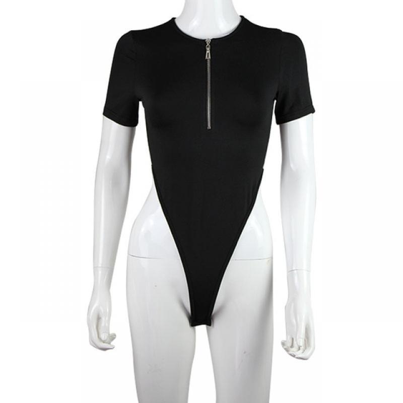 Rompertjes Vrouwen Jumpsuits Fashion Solid Zipper Lange Mouwen Sexy Schede Skinny Vrouwen Bodysuits top suit catsuit clothing