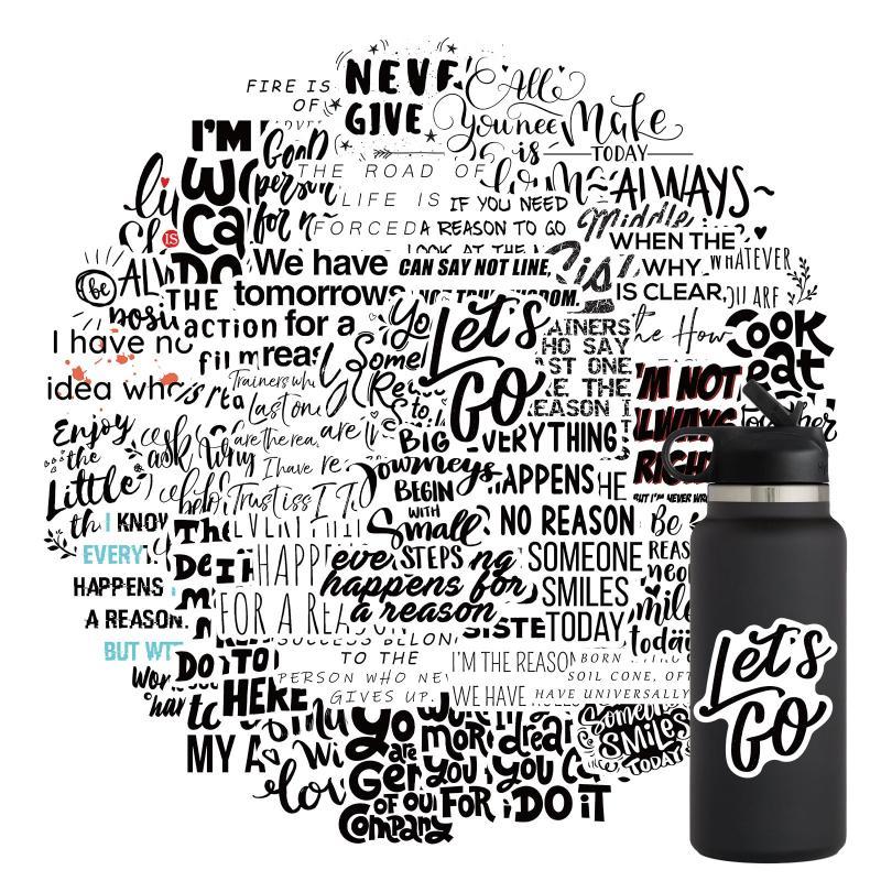 10/30/50Pcs Motivational Phrases Sticker Inspirational Life Quotes Stickers DIY Study Room Scrapbooking Office Graffiti Decals
