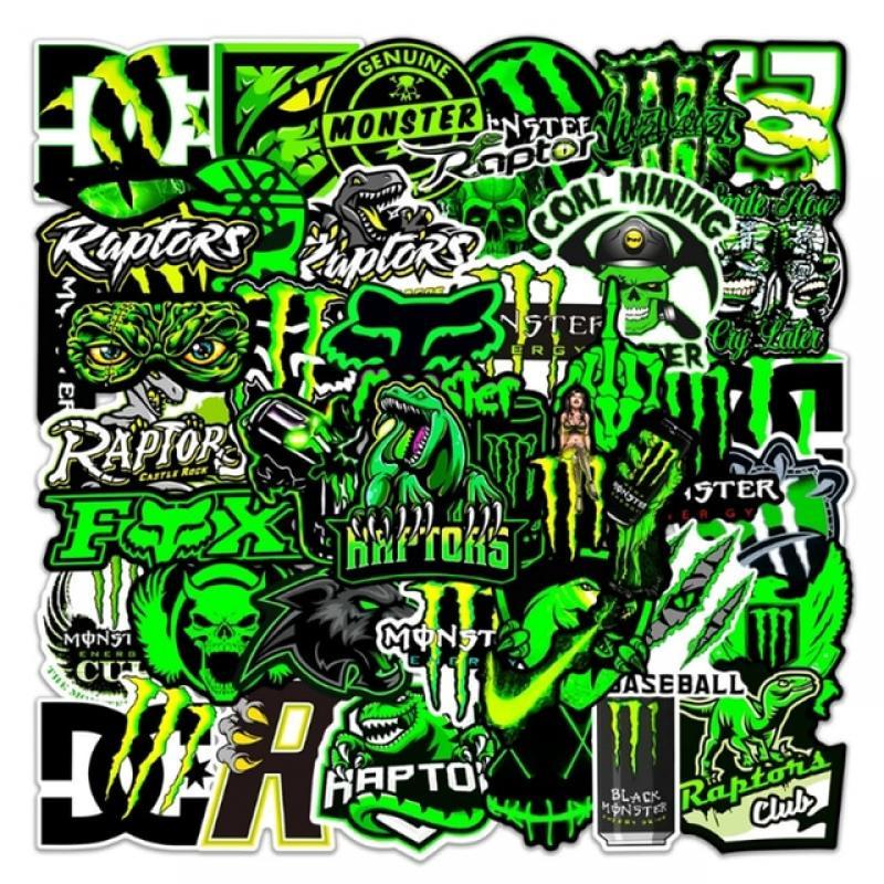 10/50PCS Cool Personalized Decoration Monster stickers Graffiti Waterproof Sticker Notebook Refrigerator laptop Water Skateboard