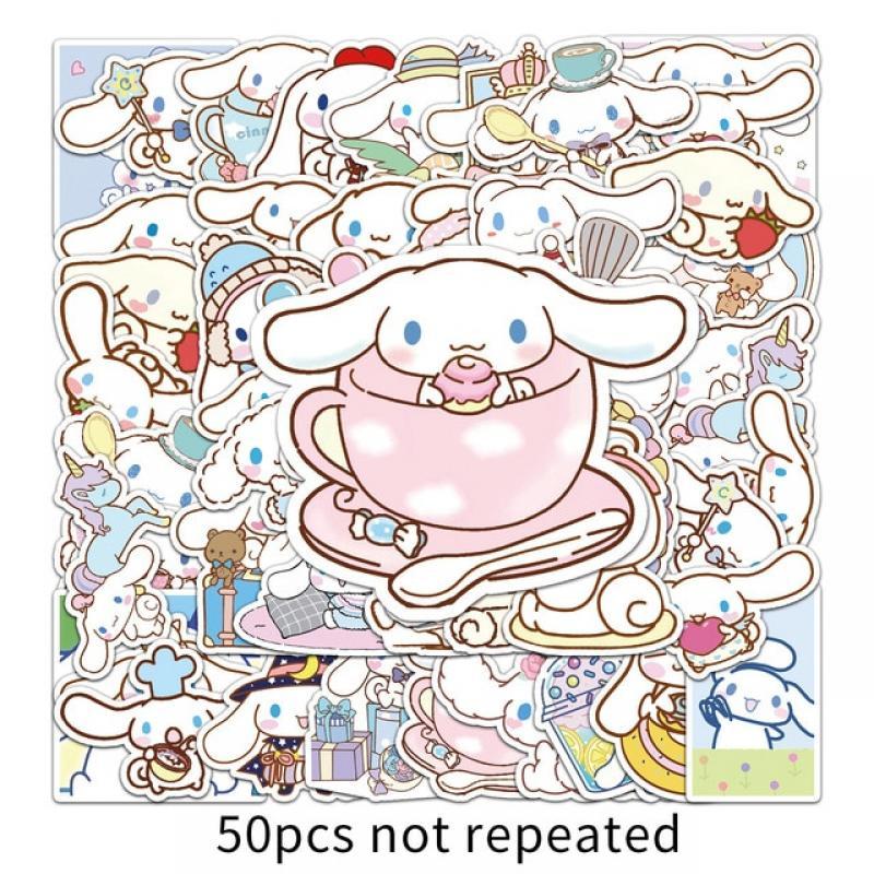 50 Cinnamoroll Cartoon Image Personality Diy Creative Decoration Laptop Luggage Stationery Box Waterproof Stickers