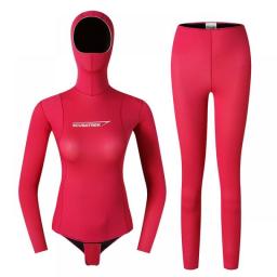 3mm Diving Suit Snorkeling Swimsuit Women's Long-Sleeved Sun Protection Korean Style Guard Jellyfish Suit Snorkeling Socks