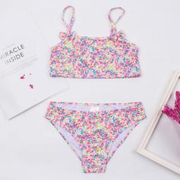 Multi Style Kids Girls Bikini Set 2023 New Print Girls Kids Swimwear Swimsuit Summer Children Biquini Infantil Bathing Suit A369