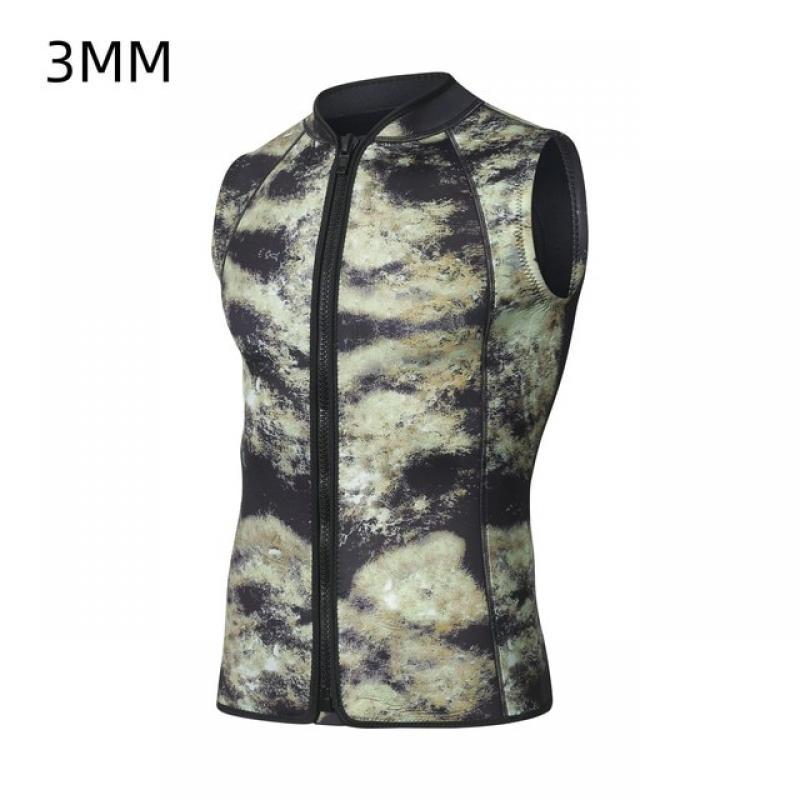 Men Camouflage 3mm Wetsuit Women Neoprene Diving Vest Shorts Weights Sleeveless Scuba Swimming Suit Surf Fishing Vest Drop Ship