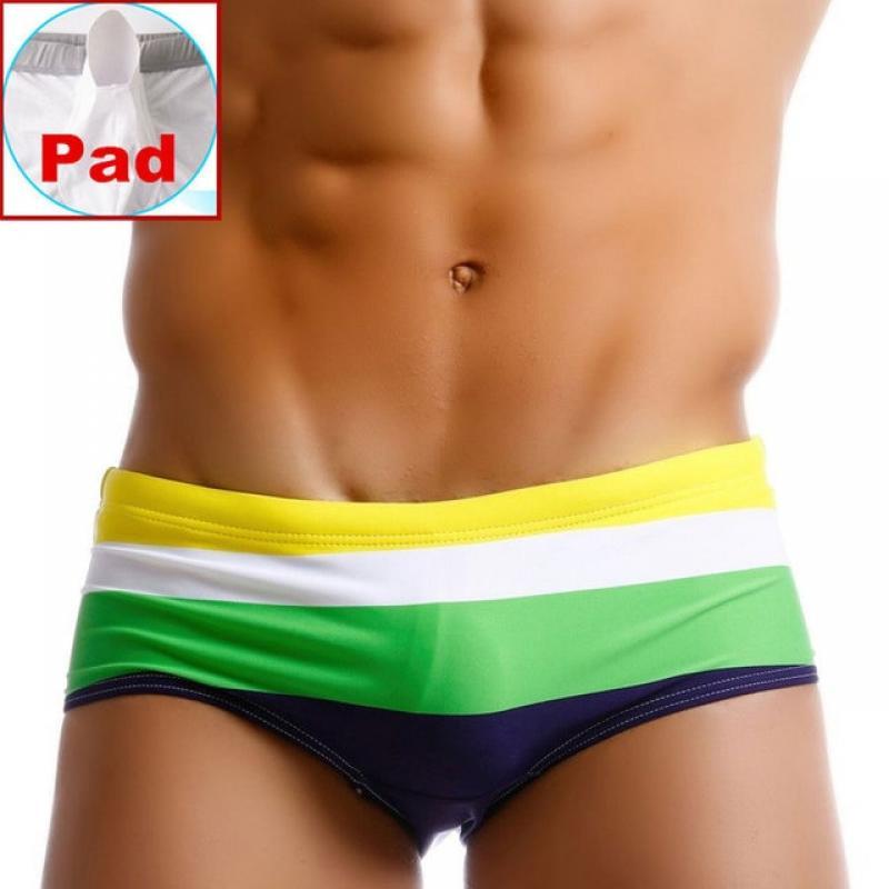Mens Swimwear Swimsuits Brazilian Classic Cut Swim Wear Briefs Bikini Sexy Stripe Surfing Board Trunks Shorts Underwear Beach