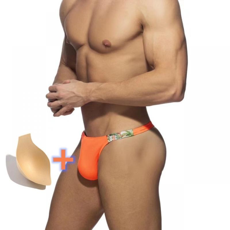 Push Up Mens Thong Swimwear Bikini Sexy Gay Swim Briefs Mini Swimsuit Bulge Cup Swimming Trunk Beach Shorts Bathing Slip Desmiit