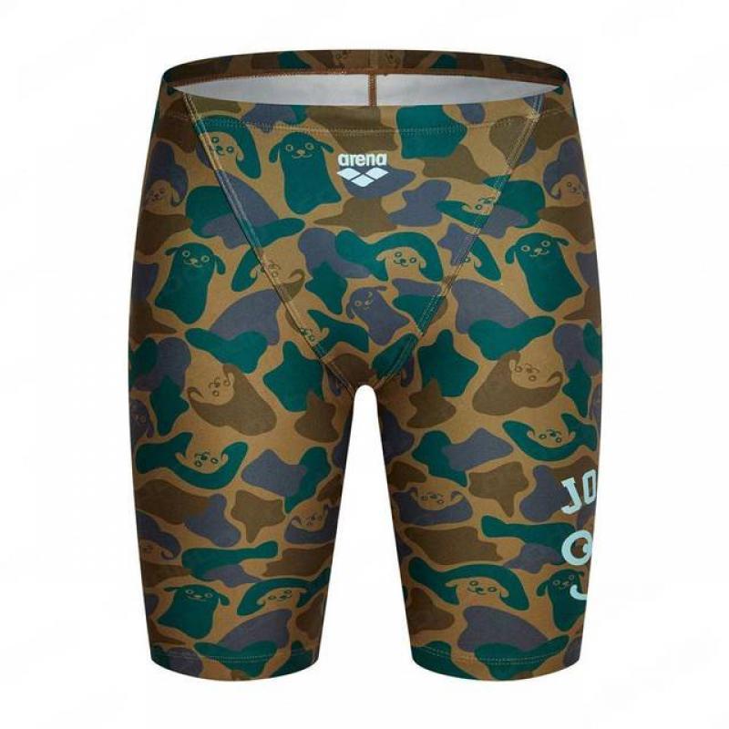 Mens Swimsuit Jammer Endurance Athletic Training Swimsuit Racing Swimming Trunks Shorts Swimwear Quick Dry New Surf Swim Jammers