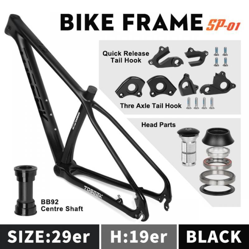 TOSEEK SP-01 Carbon MTB Frame 29er Carbonal Bike Frame 29 Carbon Mountain Bike Frame 142*12 or 135*9mm 27.5 Bicycle Frame