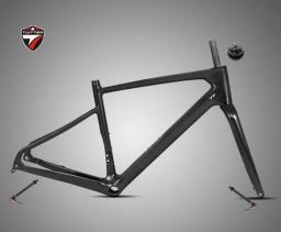 Carbon Bike Frame Twitter R7 Gravel Thru Axle 12x142mm Disc Brake Cyclocross 700C 45C Tire Road Frameset With Fork 12x100mm