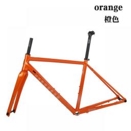 SEABOARD Road Bicycle Frame Gravel Off-Road Disc Brake Aluminum Frame 700C Cylinder Shaft With Carbon Fork Thru Axle 12x142mm