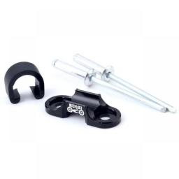 MUQZI Bicycle Brake Shift Cable Guide Base Holder Hose Clamp Aluminum Alloy MTB Road Bike Frame Line Pipe Fixed Base