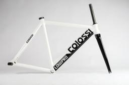 Bike Frameset Fixed Gear 700c Aluminum Frame And Full Carbon Fork 53cm 55cm High Quality Single Speed Track Bicycle Frames Set