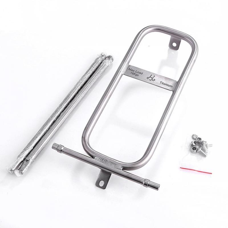 Bicycle ultra light aluminum alloy rear rack luggage rack H&H push rack suitable for brompton V4 L Q version folding bike shelf
