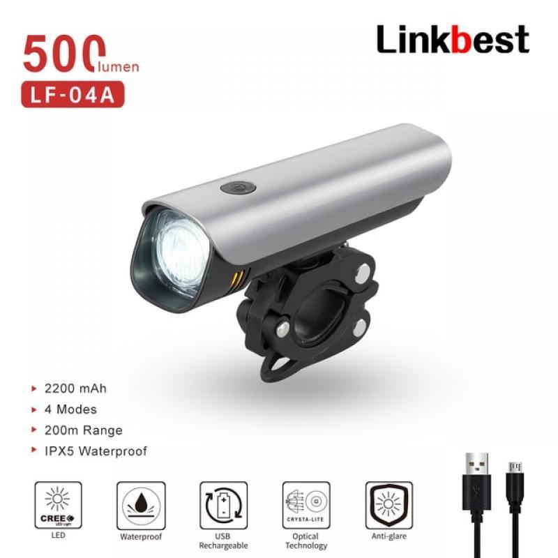 Linkbest USB Rechargeable Bike Light 3000mAh Bicycle Front Bicycle Usb Flashlight Powerful Bike Lamp Led