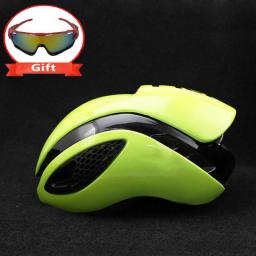 300g Aero TT Bike Helmet Road Bike Cycling Bicycle Sports Safety Helmet Riding Mens Racing In-Mold Time-Trial Helmet