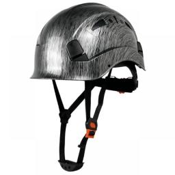 Carbon Fiber Pattern Safety Helmet For Engineer Ansi Construction Hard Hat High Quality ABS Protective Work Cap Men Industrial