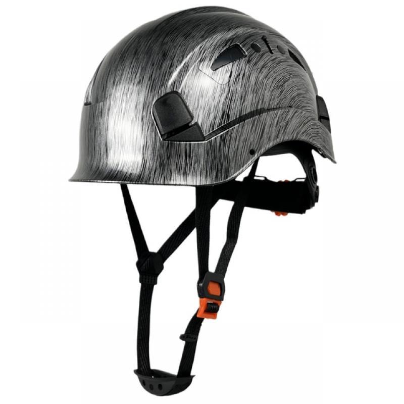 Carbon Fiber Pattern Safety Helmet For Engineer Ansi Construction Hard Hat High Quality ABS Protective Work Cap Men Industrial