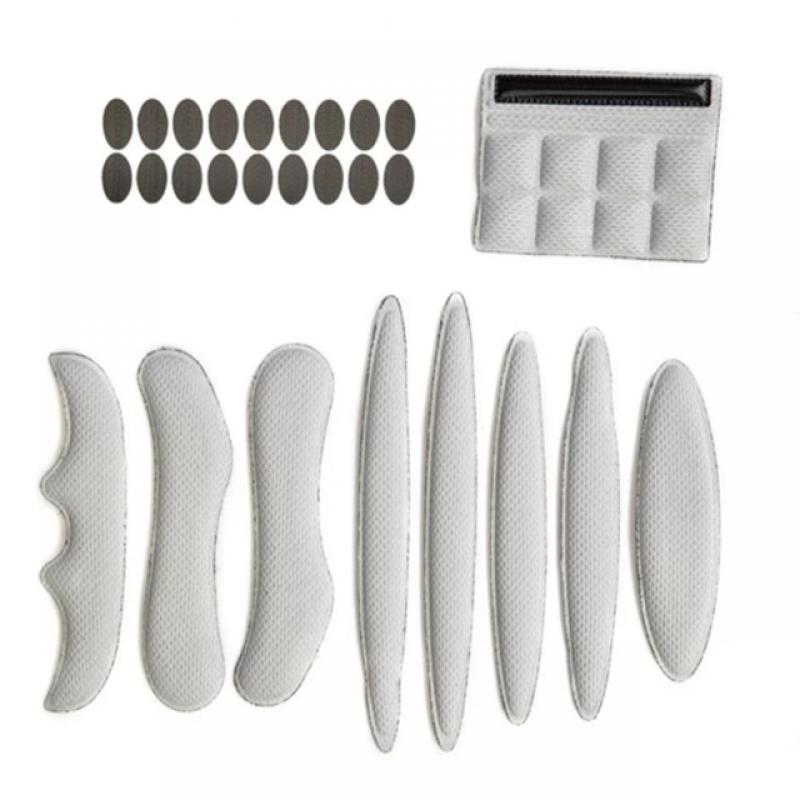 Bike Helmet Liner Replacement Kit 9 Pieces Black Bike Liner Sponge EVA Racing Airsoft Cycling Pad Cycling Helmet Protection