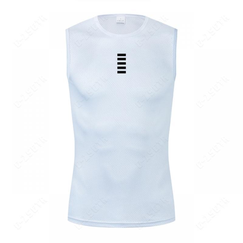 Cycling Underwear Sport Base Layer White Cycling Jersey Reflective Vest Men Undershirt Quick Dry Elastici Vest Road Bike Jersey