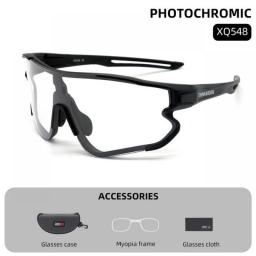 ThinkRider Bike Photochromic Cycling Glasses Bicycle Glasses Sports Men's Sunglasses MTB Road Cycling Eyewear Protection Goggles