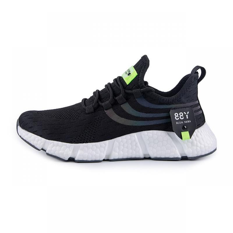 2023 new men's running shoes light sneakers summer breathable mesh elastic outdoor sports fashion casual shoes jogging shoes